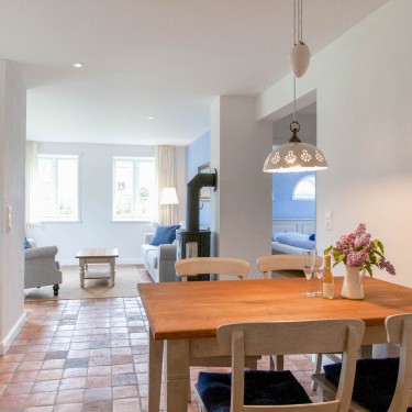 Reetdachhaus Amrum Norddorf Bliis Tidjen Hölck Ferienwohnung 3 - Essen
